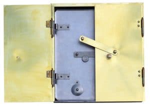 Kakelugnslucka rak Kompl.Mäss.plåt