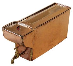 kopparcistern 12 L med mässingskran