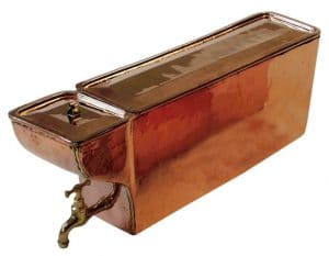 kopparcistern 15 L med mässingskran