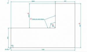 Golvskydd i41 glas l-form