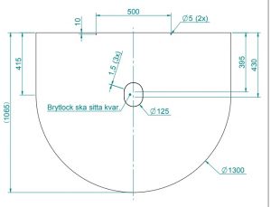 Golvskydd 556/7-/8- grå 90°