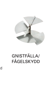 Gnistfälla halm/torv/ gräs tak dia 150