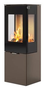 Rais Nexo 120 Glaslucka med sidoglas Mocka, toppansluten