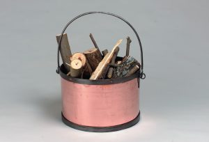 Vedgryta dia 35cm koppar