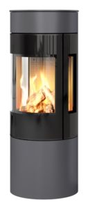 Rais Viva 120 L Gas Glaslucka med sidoglas Platina, toppansluten, classic topp, propan