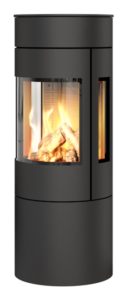 Rais Viva 120 L Gas Stållucka med sidoglas svart, toppansluten, classic topp, propan