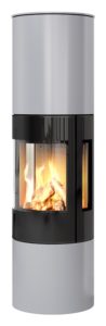 Rais Viva 160 L Gas Glaslucka med sidoglas Silver, toppansluten, classic topp, propan