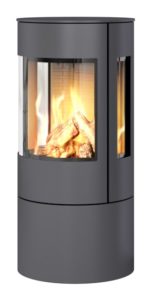 Rais Viva 100 L Gas Stållucka med sidoglas Platina, toppansluten, classic topp, propan