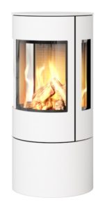 Rais Viva 100 L Gas Stållucka med sidoglas vit, bakansluten, classic topp, propan