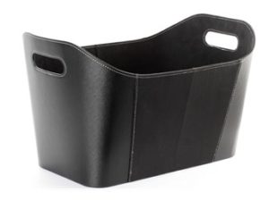 Vedhink imitationsläder oval med Suede