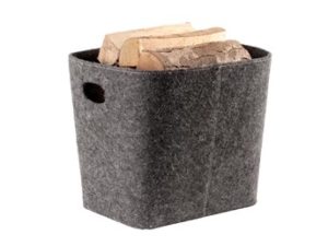 Vedhink filt, mörkgrå oval