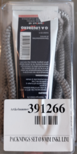 Packningsset 8mm, inkl lim till Contura i5(viklucka),i6,i7,50,800 classic samt Handöl 10 (Viklucka)