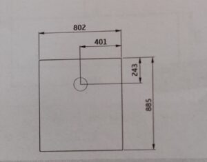 Golvplåt svart Contura 210