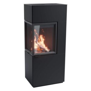 Contura 420 glas vänster sida, mörk thermotte