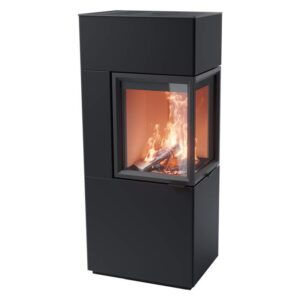 Contura 420 glas höger sida, ljus thermotte
