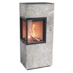 Contura 420T glas vänster sida, ljus thermotte
