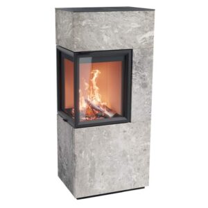 Contura 420T glas vänster sida, ljus thermotte