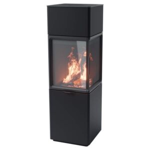 Contura 410 glas vänster sida, mörk thermotte