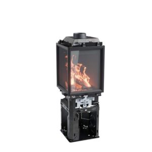 Contura 400 glas höger sida, mörk thermotte