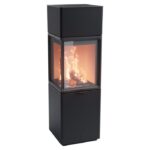 Contura 410 glas höger sida, ljus thermotte