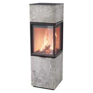 Contura 410T glas vänster sida, ljus thermotte